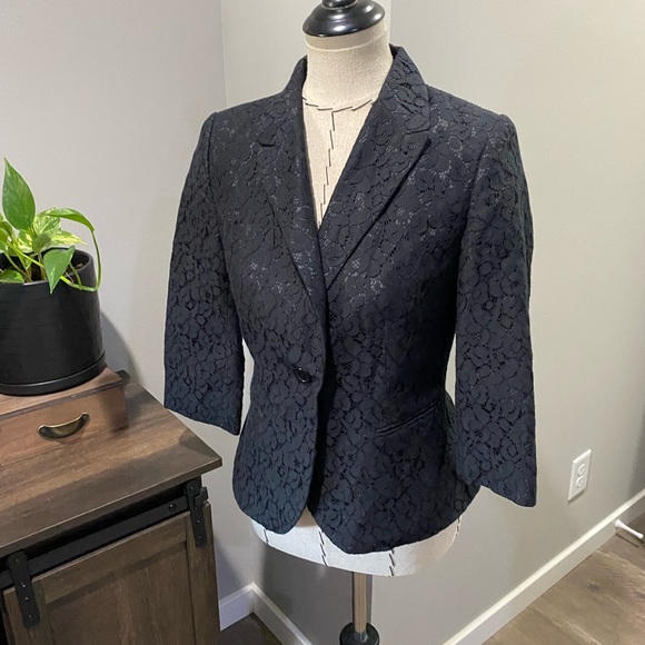 The Limited Jackets & Blazers - The Limited Blazer- Black with Lace. Women’s size Small